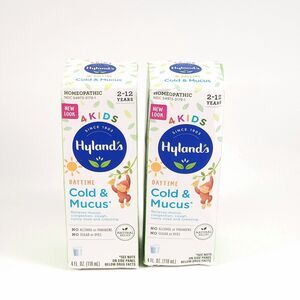 2 Hyland's Naturals 4Kids MUCUS & COLD Natural Daytime Relief 4oz ea‎ Exp 09/25